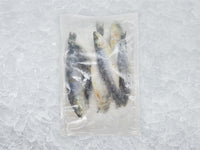 Wild Whole Sardines back of package on ice