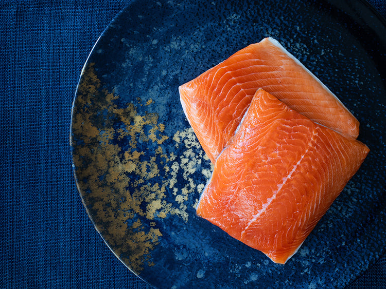 Arctic Char Portions on Plate