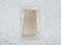 Atlantic cod back of package on ice