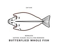 Butterflied Whole Fish Diagram Top View
