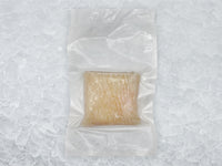 Atlantic Halibut Portion Back of Package on Ice