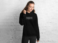 Fulton Fish Market Hooded Sweatshirt - Black, on woman