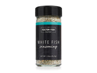 Fulton Fish Market White Fish Seasoning Bottle on White Background