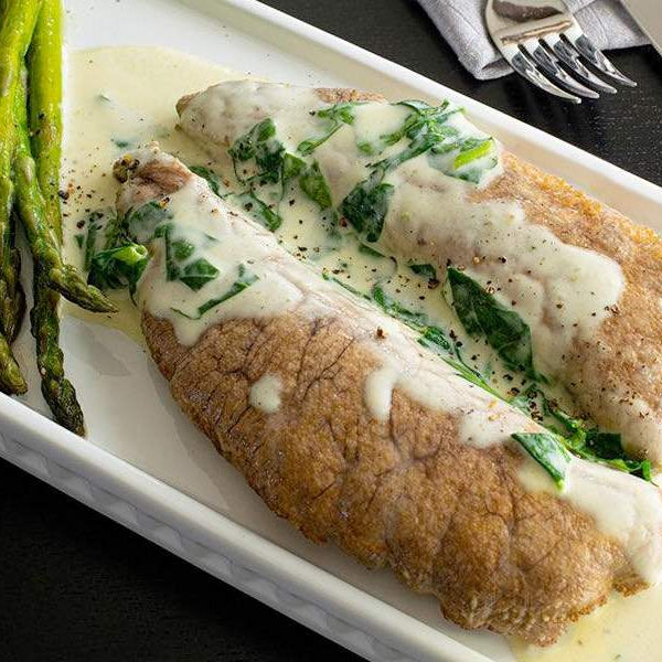 Butter-Poached Shad Roe Recipe With Spinach Cream Sauce