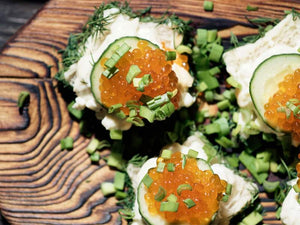 Caviar & Cucumber Sandwiches Recipe