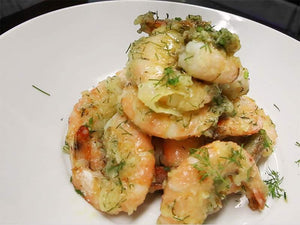 Peel & Eat Shrimp with Loi Garlic-Potato Dip Recipe