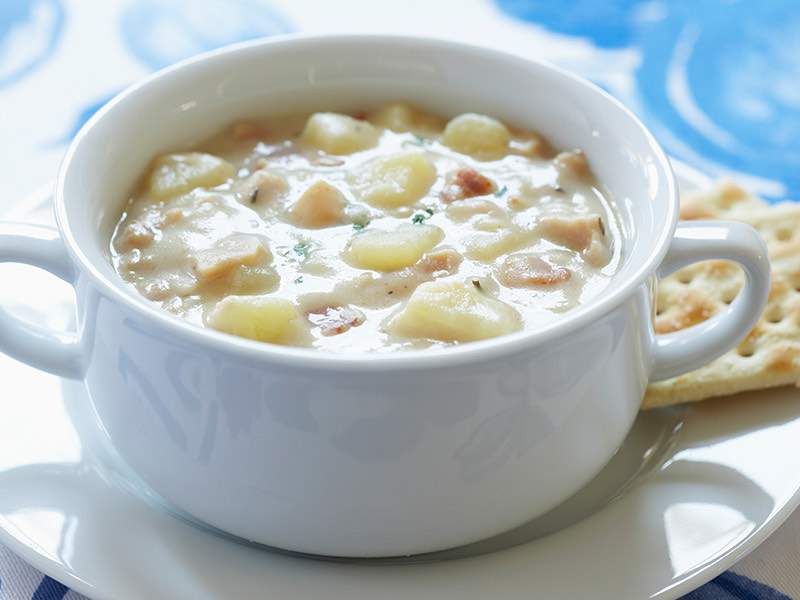Chunky New England Clam Chowder Recipe | Easy Clam Recipe