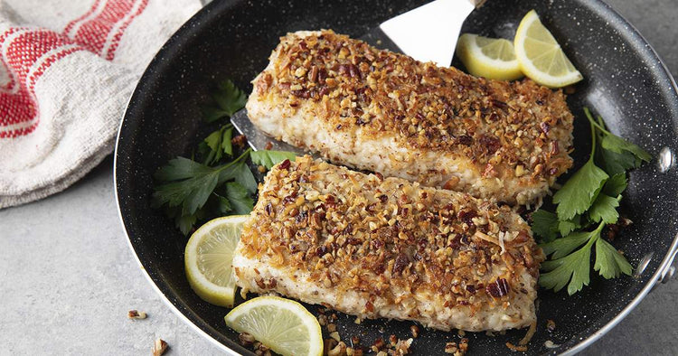 Coconut Pecan Encrusted Halibut Recipe 