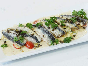 Fresh Sardines in Garlic Creme Recipe