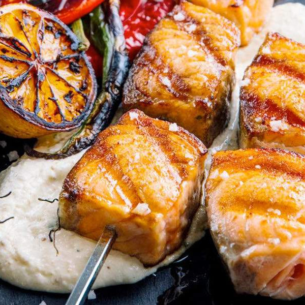 Grilled Salmon Skewers Recipe
