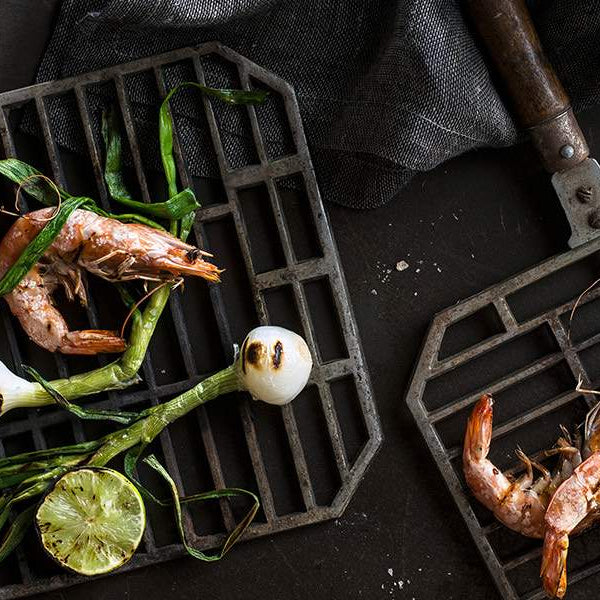Grilled Shrimp with Onions & Chili Peppers Recipe