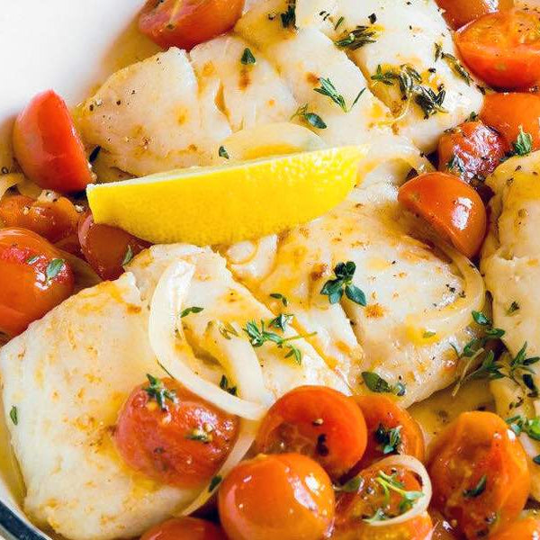 Pan Roasted Black Sea Bass with Burst Tomatoes Recipe