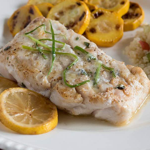 Pan Seared Tilefish with Garlic, Herbs and Lemon Recipe