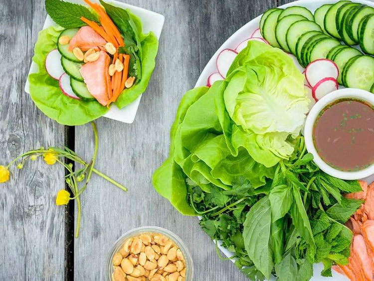 Wild Salmon Lettuce Wraps 