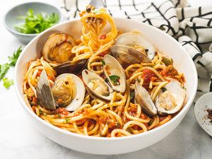 Spaghetti & Clams Puttanesca Recipe