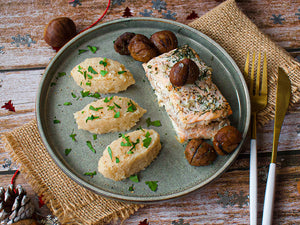 Chestnut Stuffed Wild Alaska Salmon Recipe