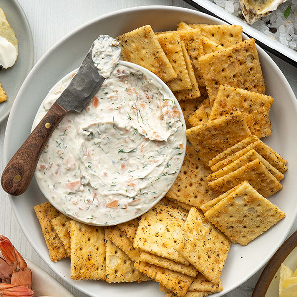 Smoked Salmon Dip with Savory Saltines