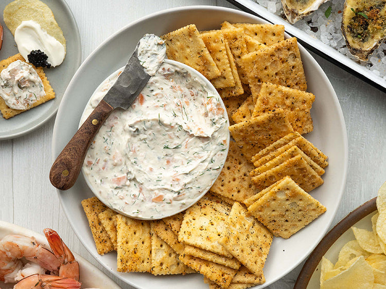 Smoked Salmon Dip with Savory Saltines