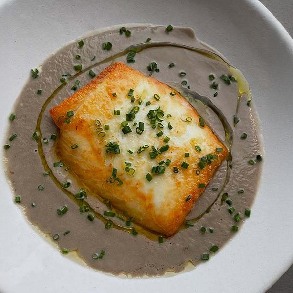 Seared Halibut with Mushroom Sauce Recipe
