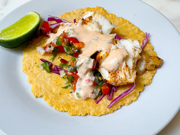 Katie Lee Biegel's Sheet Pan Fish Tacos Recipe