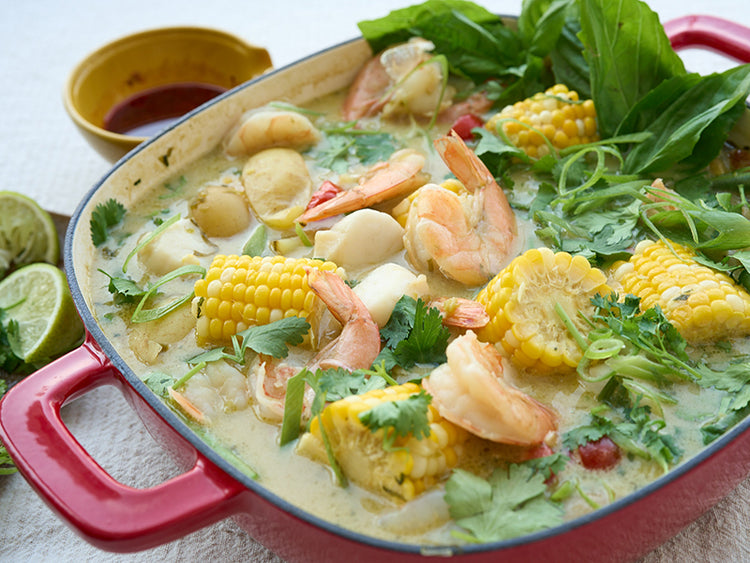 Green Curry Seafood Boil Recipe