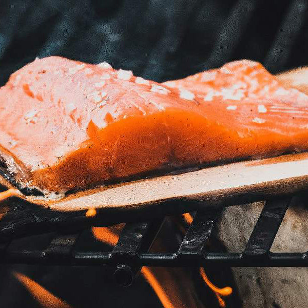 Salmon on Cedar Plank on Grill