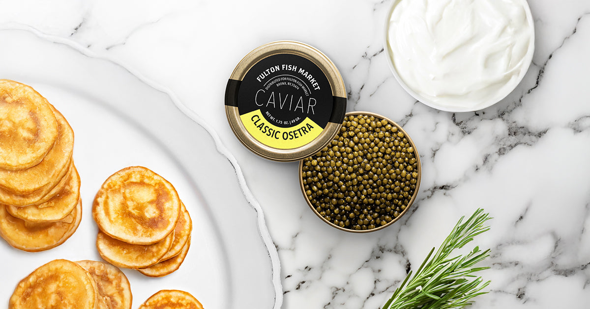 Essential Guide to Caviar - Fulton Fish Market Osetra Caviar