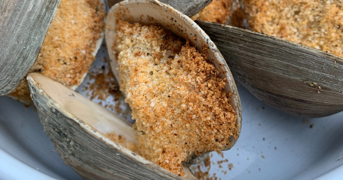 Close Up of Stuffed Clams