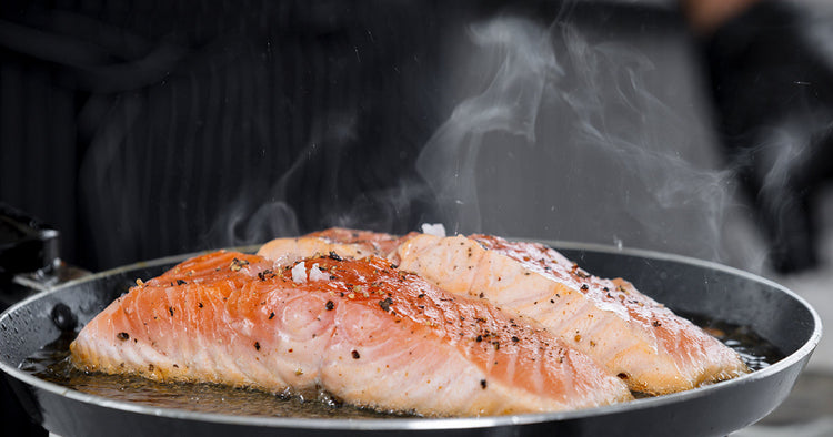 Cooking Fish in a Pan