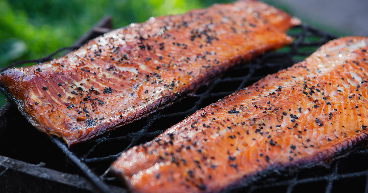 Smoked Fish on Grill