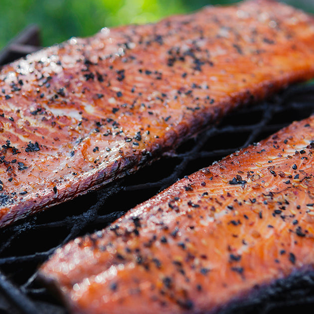 Smoked Fish on Grill
