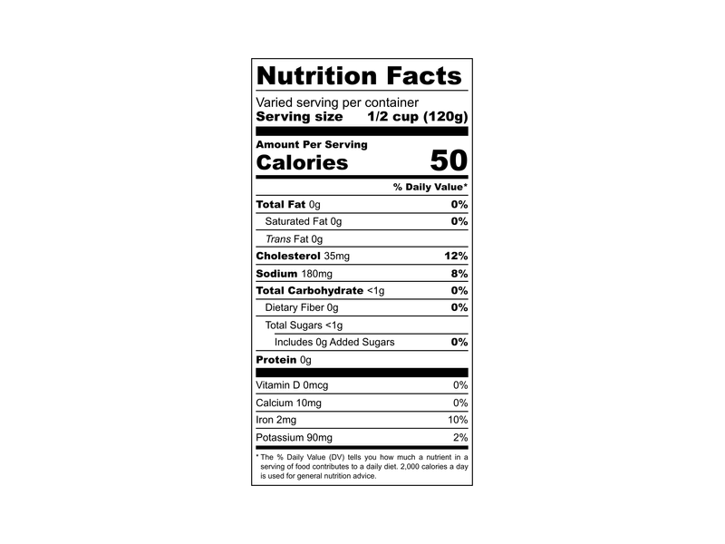 Buy Chopped Surf Clams Online Wild Surf Clams Seafood Delivery