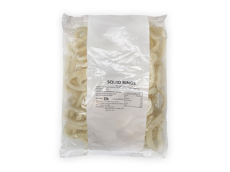 Front of Wild Calamari Rings package on white background
