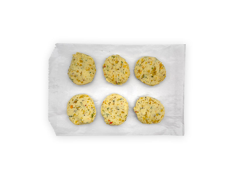 Fulton Fish Market Garlic & Herb Finishing Butter - 6ct pucks on paper with white background
