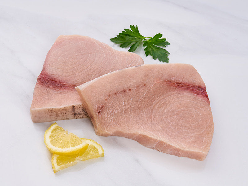 Wild Swordfish Steak with lemon and herbs