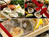 New England Raw Bar bundle with Blue Point Oysters, Pink Moon Oysters, & Countneck Clams with Gift Bow Graphic on Top Right