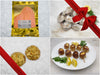 Easy Appetizer Bundle Collage with Gift Bow Graphic on Top Right
