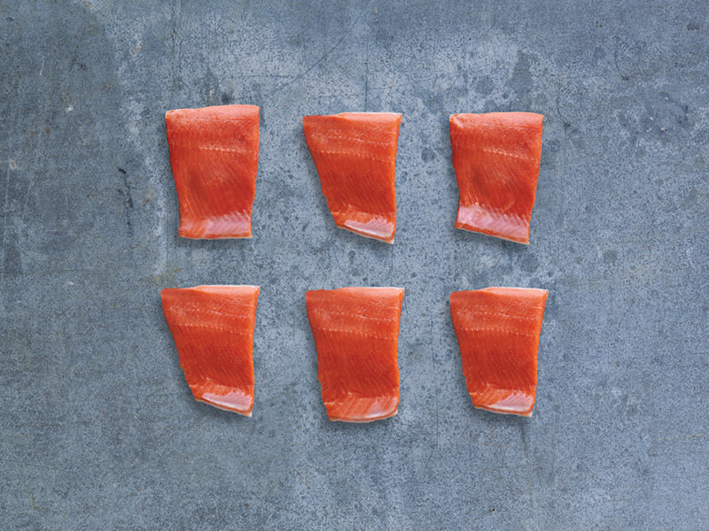 Wild Alaska Sockeye Salmon Portions