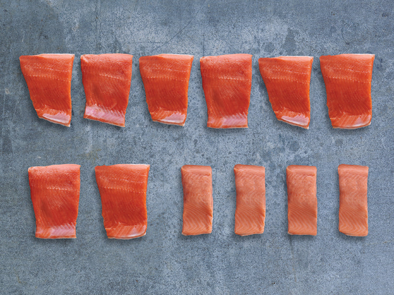 Wild Alaska Sockeye Salmon & Coho Salmon Portions