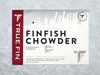Front of Chowder package on ice
