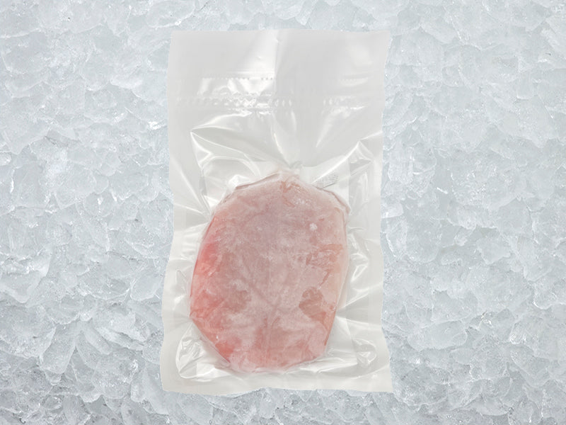 Swordfish back of package on ice