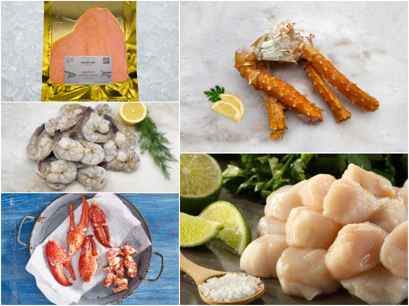 New York City Seafood Spread Bundle Collage