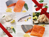 Feast of the Seven Fishes Starter Bundle Collage with Gift Bow Graphic on Top Right