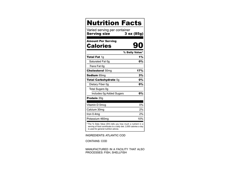 Buy Wild Atlantic Cod Portions Online | Fulton Fish Market
