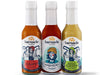 Barnacle Foods Hot Sauce Bottles on White Background