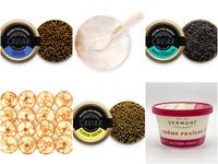 Deluxe Sturgeon Caviar Bundle Collage