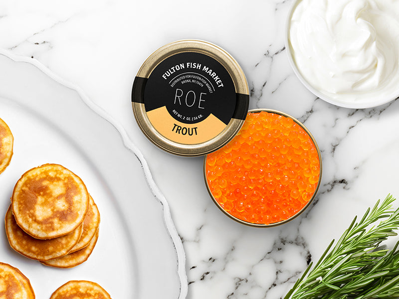 Fish Roe Packaging Buy Trout Roe Online | Premium Roe - Fulton Fish Market