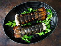 Lobster Tails on Platter with Herbs