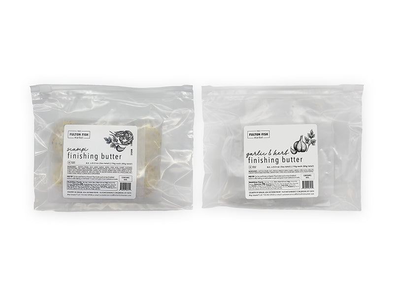 Fulton Fish Market Finishing Butter Bundle front of packages on white background