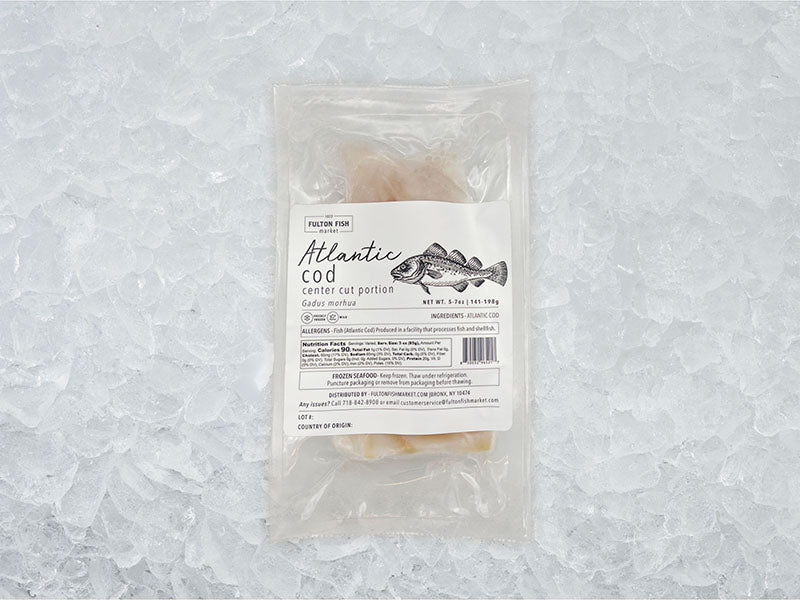 Buy Wild Atlantic Cod Portions Online | Fulton Fish Market